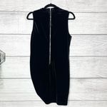 Shinestar  Black Velvet Lace Up Mini Dress Size Large Photo 6