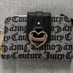 Juicy Couture  ~Balck Simply Perfect Tab Card Wallet - Angel Faux Patent Leather Photo 2