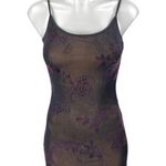 Tiger Mist  Black Floral Paisley Jacquard Sleeveless Cami Mini Bodycon Dress S Photo 0