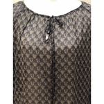 TCEC  ~ Long Sleeve Blouse  ~ Size Small ~ Blue ~ Flare Sleeve ~ Shear Photo 2