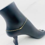 ❤️ 10k Gold Ankle Bracelet ❤️ Singapore Dainty Feminine Bracelet ❤️ Anklet 10” Photo 2