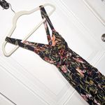 Anthropologie Maeve Gabriella Elegant Floral Black Maxi Dress XXSP Photo 13