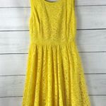 Pins & Needles Yellow Anthropology Lace Dress Size 0 Photo 2
