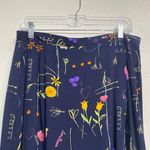 Stonebridge Navy Floral Vintage Maxi Skirt Sz M Blue Size M Photo 2