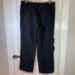 ZARA  Women Cargo Pants Black XL Wide Leg Utility Pocket High Waisted Photo 1