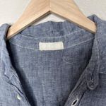 CP Shades  Womens Minimalist Linen Button-Up Tie Front Shirt Small Photo 2