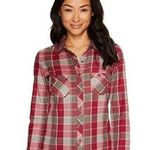 Outdoor Research Plaid Ceres Flannel Button Down Shirt Size S Red Photo 0