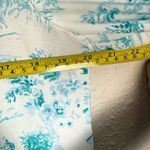 Investments Teal and White Floral Top Size S Photo 5