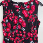 Vogue Fashion Rose Print Dress SZ Medium may have been altered to a small Photo 2