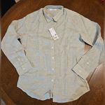 Uniqlo  Olive Checkered Linen Shirt Photo 3