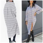 Show Me Your Mumu  XS Oversized Leo Button Down‎ Tunic Shirt Dress Seersucker Photo 2