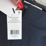 Derek Lam NEW  CROSBY CROP FLARE TROUSER in Midnight blue Photo 7