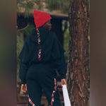 Free People Movement NWT Snow Flow Hoodie In Black Combo Photo 1