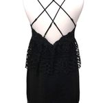 Gianni Bini  Monica Lace Peplum Dress Black Size 10 EUC Photo 5