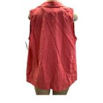 BCX  Coral Linen Open Front Vest New With Tags Photo 3