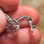 Judith Ripka  Sterling Silver CZ Amethyst Fleur-de-lis Key Enhancer Pendant Photo 14