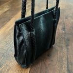 BALLY black leather mini shoulder bag, made in Italy Photo 4