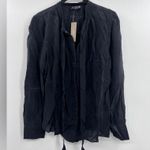 J.Crew  Tie-neck top in crepe de chine Photo 3