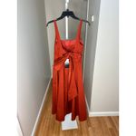 Banana Republic NEW NWT Smocked Apron Dress Crimson Red Size 6 / Small Photo 4
