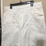Democracy  Ab-Solution Jeans Womens 16P Wide Leg cropped White high rise pull on Photo 1