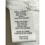 Rebecca Taylor Bias Fringe Blouse Size 6 Ivory Sleeveless Photo 4