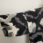 Sonoma Kimono Cardigan Coverup Lightweight Aztec Tribal Black Grey Cream Photo 1