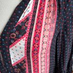 Free People Vintage ‎ Chevron Boho Tunic Dress – Festival Indie Cottagecore small Photo 3