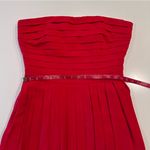 Rachel Roy RSVP Lipstick Red‎ Pleated Strapless Mini Dress Size 8 Red Photo 4