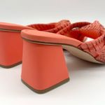 Marc Fisher Women's  Sqaure Toe Slip-on Dress Orange Sandals 8.5 Photo 2