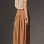 Anthropologie Smocked Sheer Flowy Maxi Skirt, Size XS Photo 3