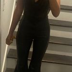 Vibrant Miu Flare Leather Pants Photo 3