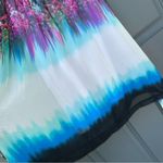 XS Clifton colorful midi dress with gradient​ 3/4 sleeve length transparent slv Blue Photo 3