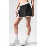 Alo Yoga Alo Airbrush Streamlined Skirt Black White Slit Sports Tennis Athletic Skort L Photo 4