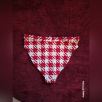 We Wore What  Red and White Houndstooth Bikini Set Photo 5