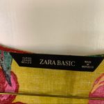 ZARA Womens 100% Linen Bright Floral Sleeveless Top Resort Vacation Size… Photo 2