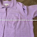 cj banks Purple Textured 3/4 Sleeve Button Up Blouse ~ Rayon Blend ~ Size 2X Photo 8