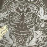 Fox Racing Girls Top Large Black Graphic Print Biker Motocross Logo Skull Grunge Photo 10