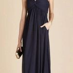Birdy Grey  Lianna Bridesmaid Dress Pockets Navy Blue Medium Photo 12