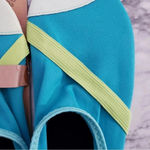 Fitkicks Slip On Athleisure Shoes Blue Green Flex Size Medium (7 Photo 3