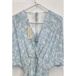 Doe & Rae  Light Blue & White Casual Fitted Waist Slouchy‎ Sleeves Dress - Size S Photo 3