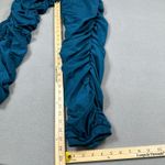 Katsu Clothing Ruched Ruffled Parachute Jogger Pants M Womens Teal Drawstring Blue Size M Photo 3