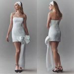 Hutch Anthropologie Strapless Oversized Bow-Drape Mini Dress Size 4 Bridal Photo 1