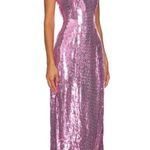 retrofete Ember Sequin Strapless Maxi Dress Pink Womens Size XS Photo 1