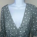 Abercrombie & Fitch Size Medium MIDI-Length Short Sleeve Dress with Ruching Photo 2