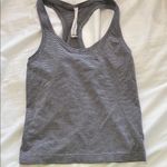 Lululemon EUC  Striped Gray Tank Top Photo 0