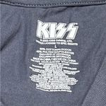 KISS Band T Shirt Large Cropped Short Sleeve Women’s Large Gray Side Ties Red Photo 3