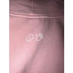 Glossier Original Pink Hoodie Pullover Sweatshirt Spell Out Logo Womens Large Photo 8