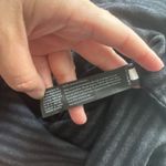 Eileen Fisher Eileen Fisher Wool Sweater Jumper Womens S/M Gray Stripe Short Sleeve Boxy Photo 6