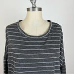 Eberjay Eberjey Grey Stripe Long Sleeve Sleep Shirt Photo 2