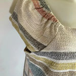 Madewell NWT  TextureThread Cap-Sleeve Dress Stripe XL 100% Cotton‎ 0224 Photo 15